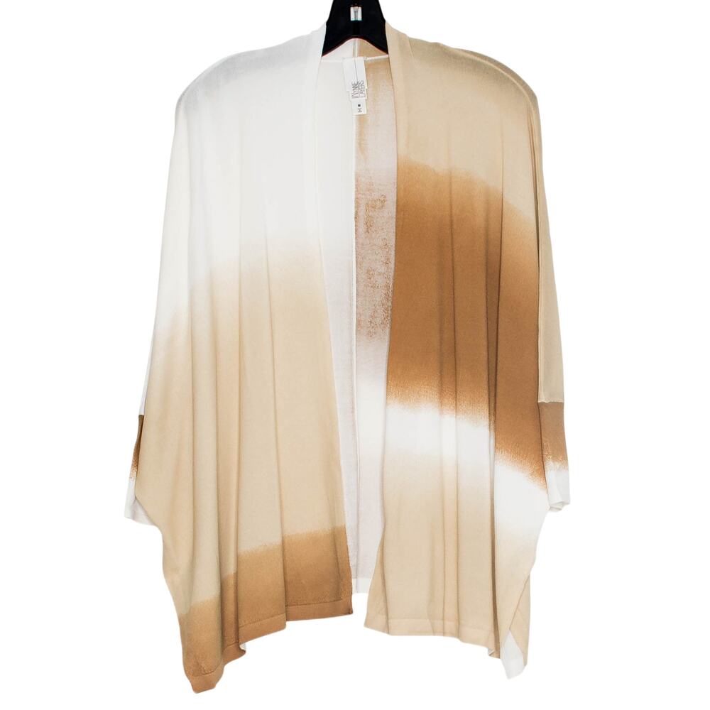 Wynne Layers Kimono Cardigan Open Front Oversized Boho Neutral M Marla Slinky